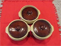 Ceramic  Soup Bowls w/ Lids