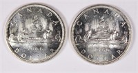 (2) 1966 PROOF CANADA DOLLARS