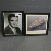 Signed L Hogo Picture & Task Force Ship Picture