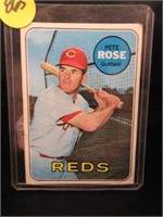 1969 Topps Pete Rose Baseball Card