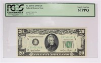 1950 $20 FR 2059-C FEDERAL RESERVE NOTE