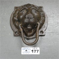 Cast Iron Lion Head Door Knocker