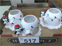 (3) Ceramic Penguin Mugs