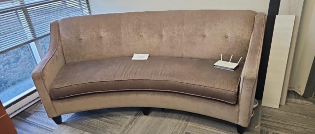 Rounded back couch