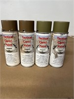 LOT OF 4 CANS TACTICAL CAMO PAINT