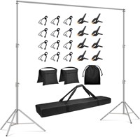 10x9.2ft Stainless Steel Backdrop Stand Kit