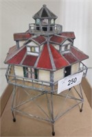 STAINED GLASS LIGHT HOUSE