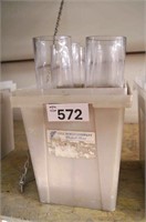(6) Cylinder Glass Vases