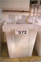 (5) Cylinger Glass Vases