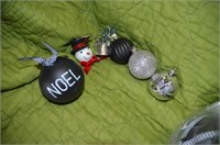 Large Selection Black Silver Ornaments