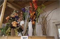 Flower Arrangement in Ceramic Pot / Floral Stalks
