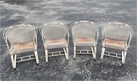 4 RUSSELL WOODARD CHAIRS