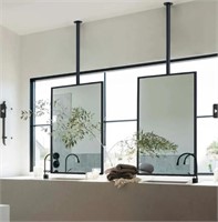 TEHOME Ceiling Mount Mirrors for bathrooms Suspend