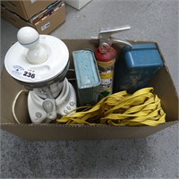 Box Lot w/ Blender, Extension Cord, Tool Boxes