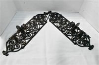 (2) Gothic Wall Candle Holders