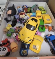 TRAY OF KIDS TOYS, DIE CAST, MISC