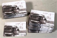 vintage reprod. postcards- street cars, Mans, OH