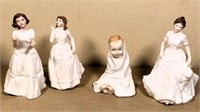 4pcs- Royal Doulton porcelain figurines