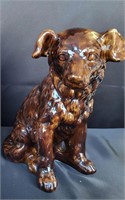 Dog Statue Brown 11"H Resale $20