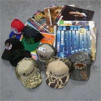 Assorted Records & Hunting & Sports Hats
