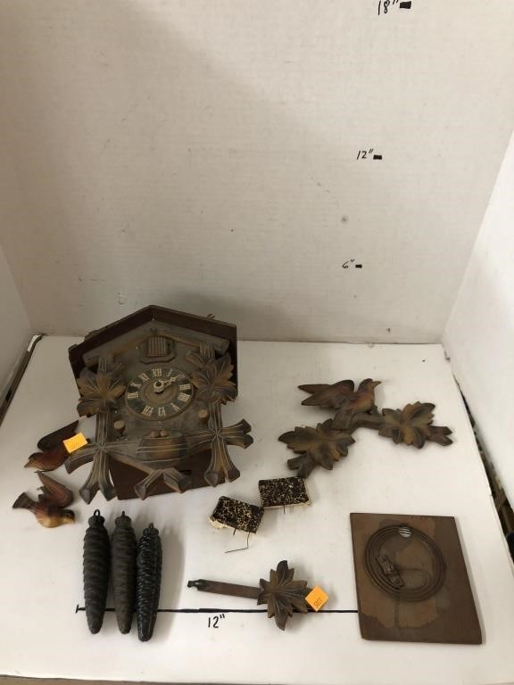 Cuckoo Clock in Pieces