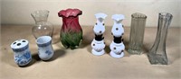 miniature oil lamps, vases & more