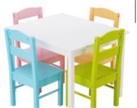 Retail$70 5 Piece Kids Table and Chair set
