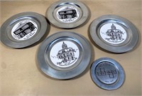 Frankham pewter plates- mansfield, OH