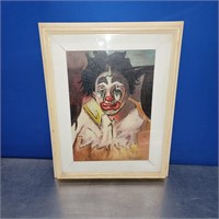 Signed Clown Painting