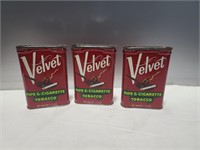 Set 3 Velvet tins
