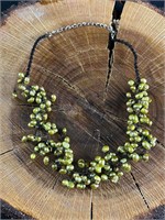 Pearl Necklace Handmade Green Pearl Necklace