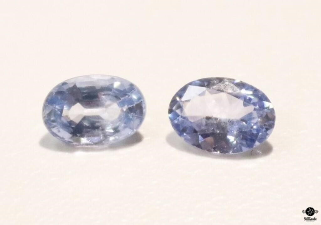 Ceylon Blue Sapphire Stones / 2pc