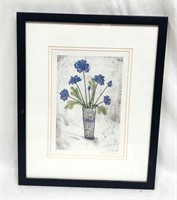 Signed & Framed Flower Print