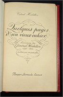 Quelques Pages D'un Vieux Cahier Hardcover Book