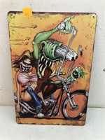 Metal Sign Approx 8x12