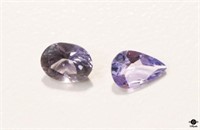 Tanzanite & Violet Spinel Stones / 2pc