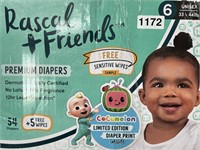RASCAL AND FRIENDS DIAPERS SIZE 6