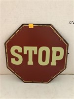 Metal Stop Sign Approx 12x12