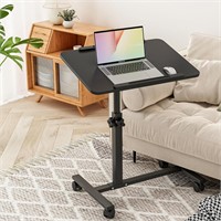 Adjustable Overbed Laptop Desk - Black