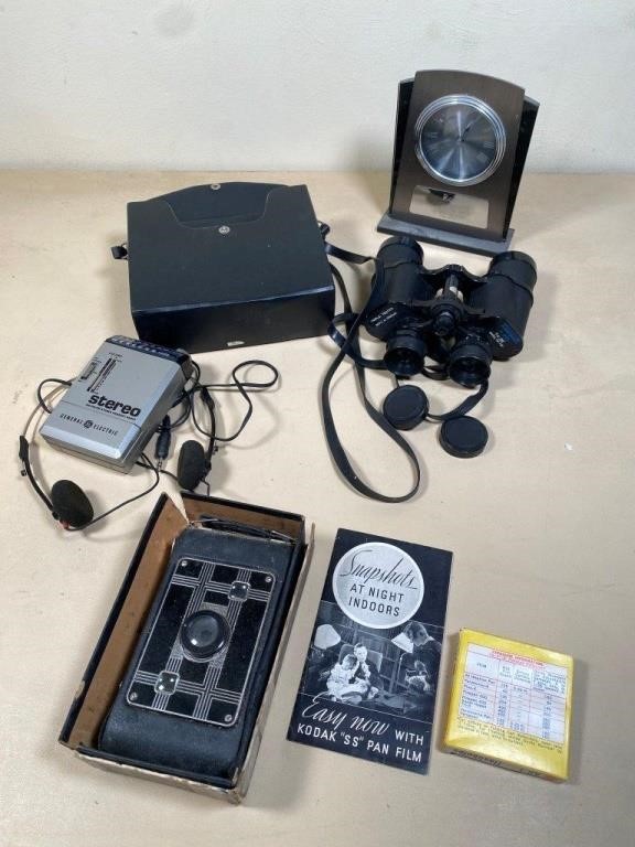vintage camera, binoculars & more