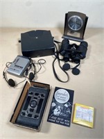 vintage camera, binoculars & more