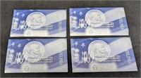 4 Sets Of Uncirculated Susan B Anthony D&P Dollars