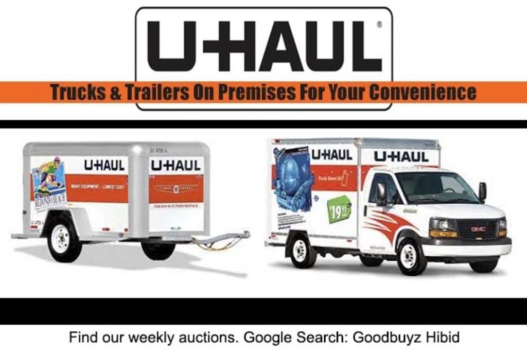 U-Haul Trucks and Trailers on Premises