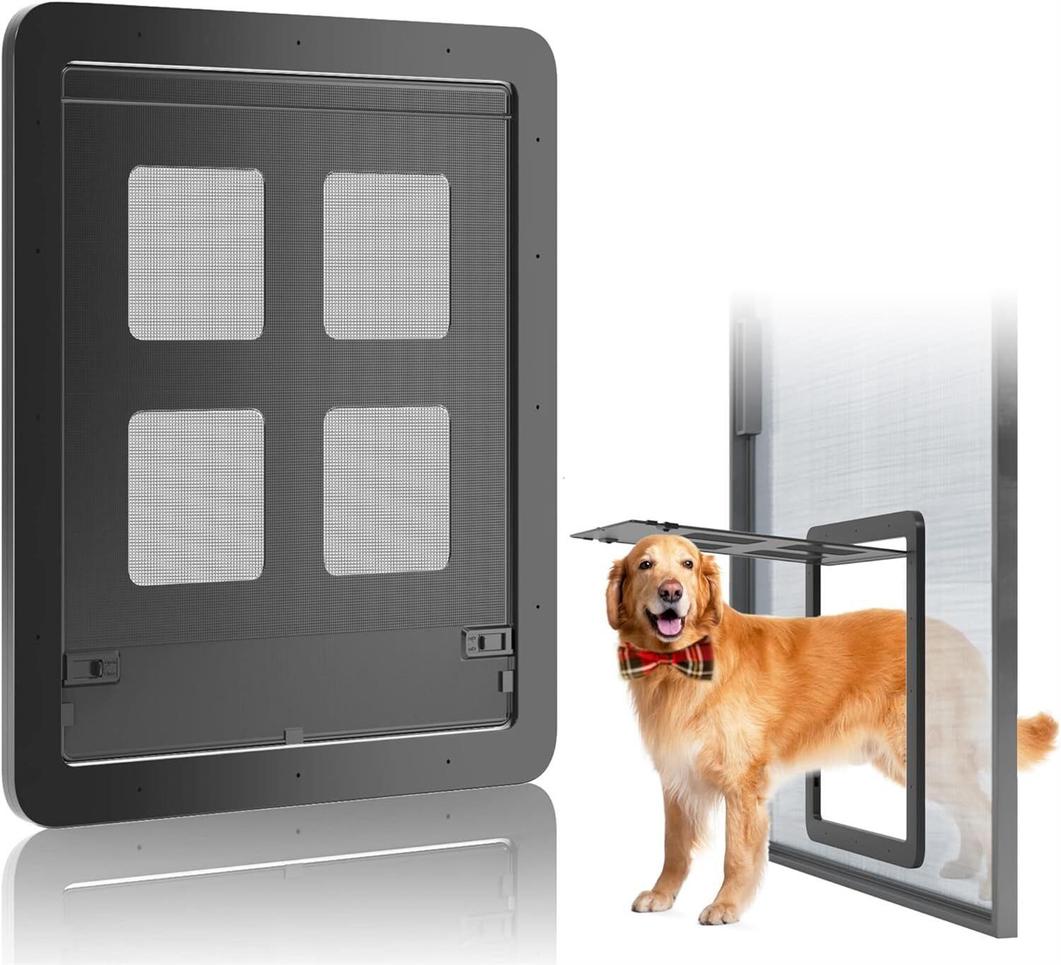 Dog Door for Screen  12x14 3/8  Up to 80Lb