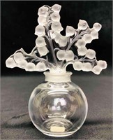 Signed Lalique Lily Of The Valley Perfume Bottle