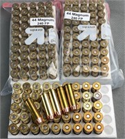 (150) Rnds Reloaded 44 Magnum Ammo