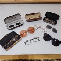 Vintage Glasses, Sunglasses & Cases Lot