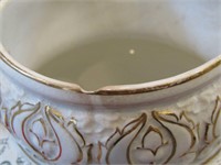 Porcelain Pitcher Fleur De Lis Pattern