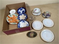 antique plates & cups & saucers
