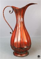 Decorative Painted Metal Ewer